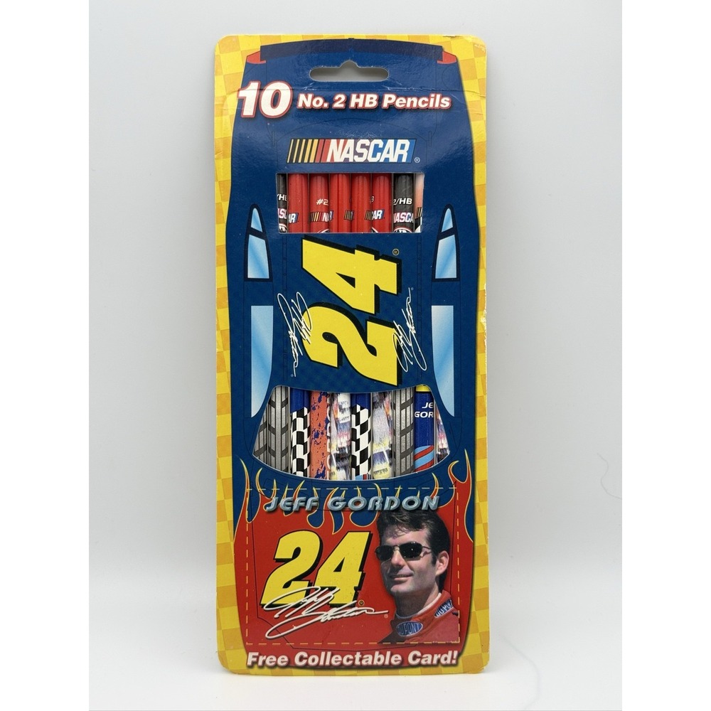 Dixon Jeff Gordon NASCAR Pencils 08402 No. 2 HB 10-Count Multi-color 2001